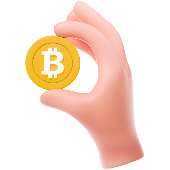 Bitcoin hand image