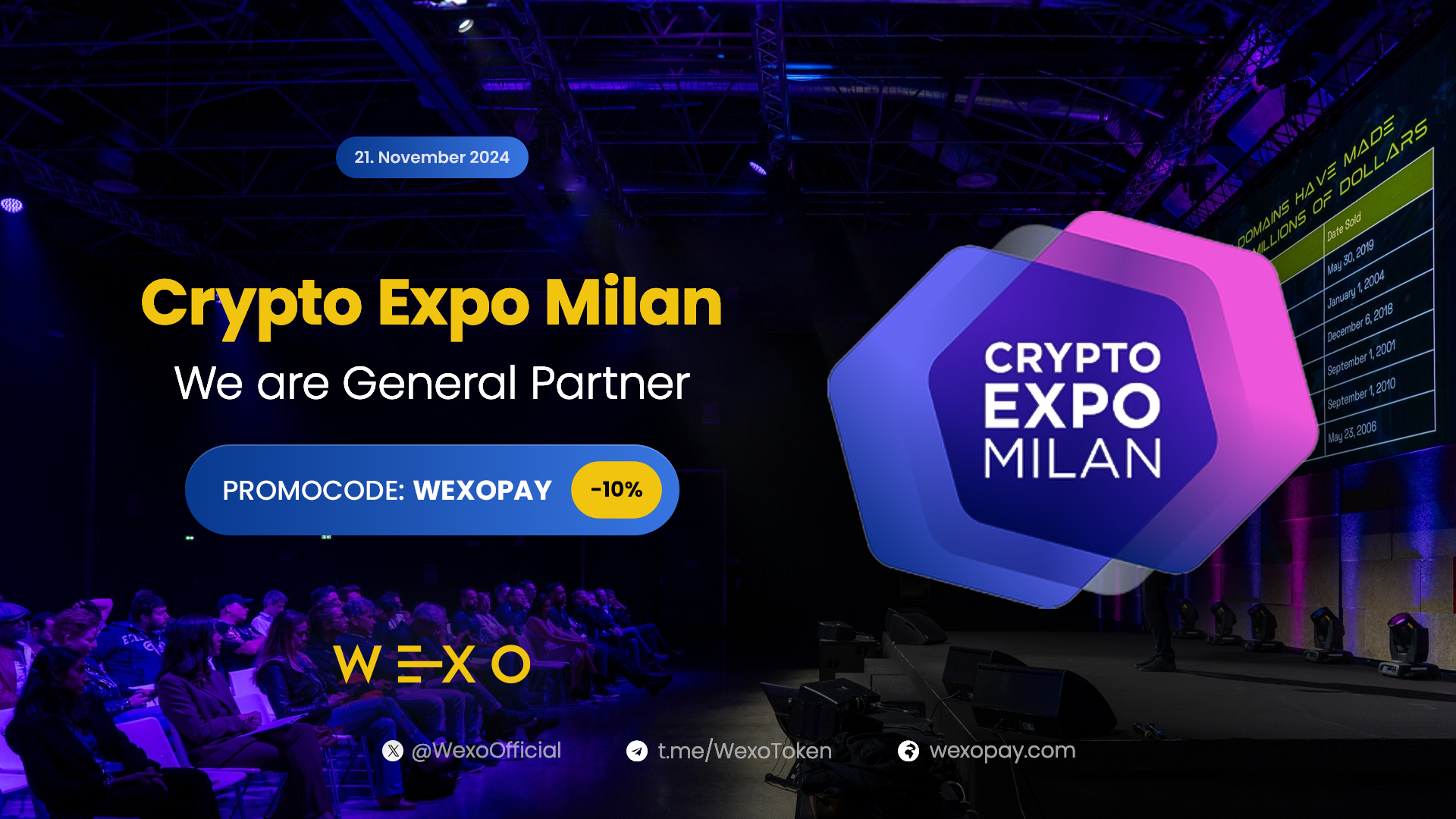 WEXO at Crypto Expo Milan 2024