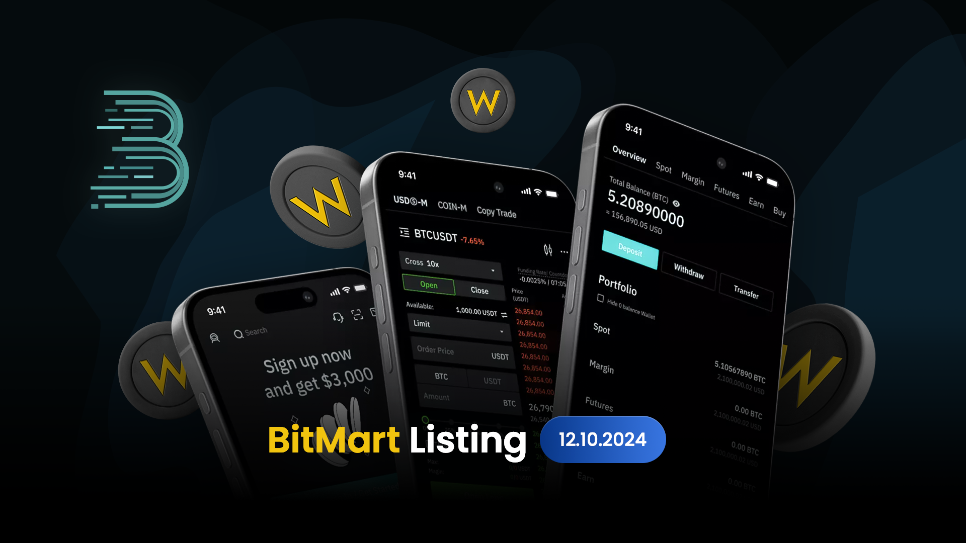 WEXO Token bude zalistovaný na Bitmart!