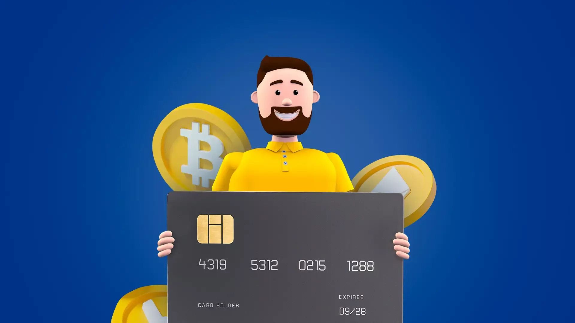 Cryptocurrency purchase is easy at WEXO. All you need is a credit card